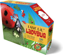 Load image into Gallery viewer, Madd Capp I AM LiL' LADYBUG Insect-Shaped Jigsaw Puzzle, 100 Pieces