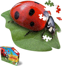 Load image into Gallery viewer, Madd Capp I AM LiL' LADYBUG Insect-Shaped Jigsaw Puzzle, 100 Pieces