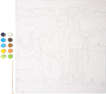 Load image into Gallery viewer, Anker Play Products Wild Horses Stretched Canvas Paint Kit x 20”