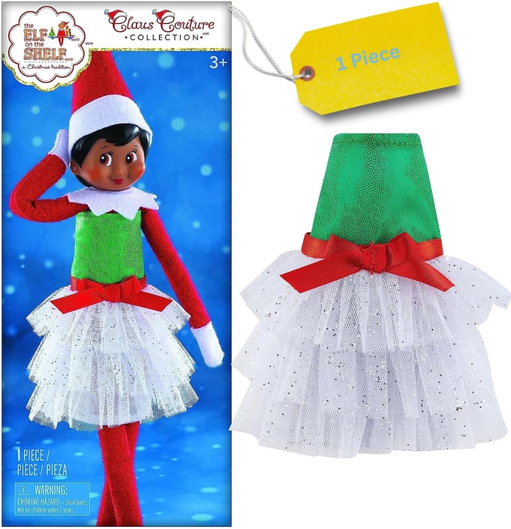 white christmas dresses The Elf On The Shelf Claus Couture Tiny Tinsel Dress main image 0