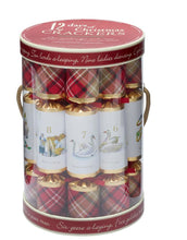 Load image into Gallery viewer, Robin Reed English Holiday Christmas Crackers - 12 Days of Christmas Plaid, 12 Count