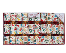 Load image into Gallery viewer, Robin Reed English Holiday Christmas Crackers - Happy Icons, 10 Count