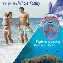 Load image into Gallery viewer, NEBIBO Kids Snorkel Face Mask Snorkeling Detachable Camera Mount - Blue - SM