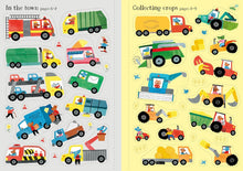 Load image into Gallery viewer, Usborne Little First Sticker Book: TRACTORS and TRUCKS