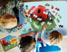Load image into Gallery viewer, Madd Capp I AM LiL' LADYBUG Insect-Shaped Jigsaw Puzzle, 100 Pieces