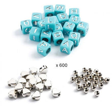 Load image into Gallery viewer, Djeco Alphabet Letter Beads Silver