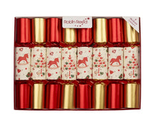 Load image into Gallery viewer, Robin Reed English Holiday Christmas Cracker - Rocking Horse, 8 Count