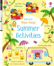 Load image into Gallery viewer, Usborne Wipe-Clean Activity Book: SUMMER ACTIVITIES