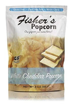 Load image into Gallery viewer, Fisher's Popcorn - Aged Sharp White Cheddar, 3 oz Resealable Pouch