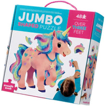 Load image into Gallery viewer, Crocodile Creek Jumbo Floor Puzzle: UNICORN, 48-Pieces