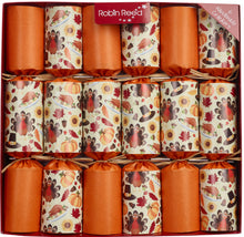 Load image into Gallery viewer, Robin Reed English Holiday Thanksgiving Crackers - Racing Turkeys, 6 Count