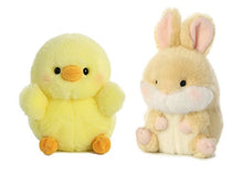 Load image into Gallery viewer, Aurora Rolly Pets Set of 2: Chickadee Chick & Lively Bunny