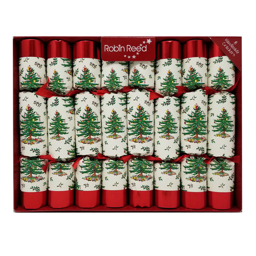 Robin Reed English Holiday Spode Christmas Crackers, Set of 8 (10