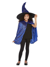 Load image into Gallery viewer, Smiffys Girls Deluxe Glitter Witch Kit Blue