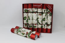 Load image into Gallery viewer, Robin Reed English Holiday Christmas Crackers - Bows and Berries, 12 Count