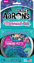 Load image into Gallery viewer, Crazy Aaron's Mermaid Tale Glow-In-The-Dark Thinking Putty
