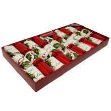 Load image into Gallery viewer, Robin Reed English Holiday Christmas Crackers - Bows and Berries, 10 Count