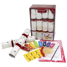 Load image into Gallery viewer, Robin Reed English Holiday Christmas Crackers - Chime Bars, 8 Count