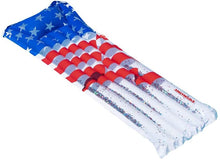 Load image into Gallery viewer, Swimline Americana Glitter Mattress 75 Inches