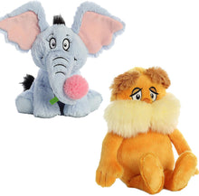 Load image into Gallery viewer, Aurora Dr Seuss 12" Stuffed Animal Duo: Horton and The Lorax