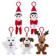 Load image into Gallery viewer, The Elf on the Shelf Set of 5 Plushee Pals Mini Clip-Ons 4"