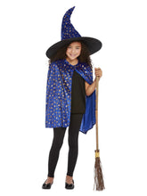 Load image into Gallery viewer, Smiffys Girls Deluxe Glitter Witch Kit Blue