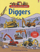 Load image into Gallery viewer, Usborne First Sticker Book - DIGGERS