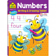Load image into Gallery viewer, School Zone Numbers Writing & Drawing Tablet for Ages 3-7, 96 Pages by Joan Hoffman (Paperback)