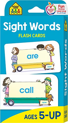 Sight Words Flash Cards by School Zone - Ages 5+ – Myriads Gifts