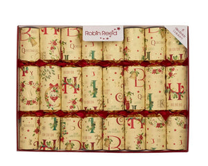 Robin Reed English Holiday Christmas Crackers - Holiday Time, 8 Count