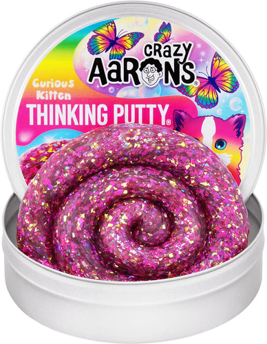 Crazy Aaron’s Putty Pets Curious Kitten Thinking Putty® - Feline-Inspired Sensory Play Putty - Non-Toxic - Never Dries Out - Creative Toy