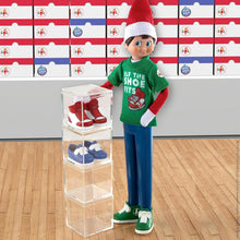 Load image into Gallery viewer, Elf on The Shelf Claus Couture New 2023 Set of 5: Tree Farm PJs, Ice Cream Party Dress, Polar Power Hero Set, Retro Rad &#39;80s Gear, and Cool Kicks Sneaker Trio with Exclusive Joy Bag