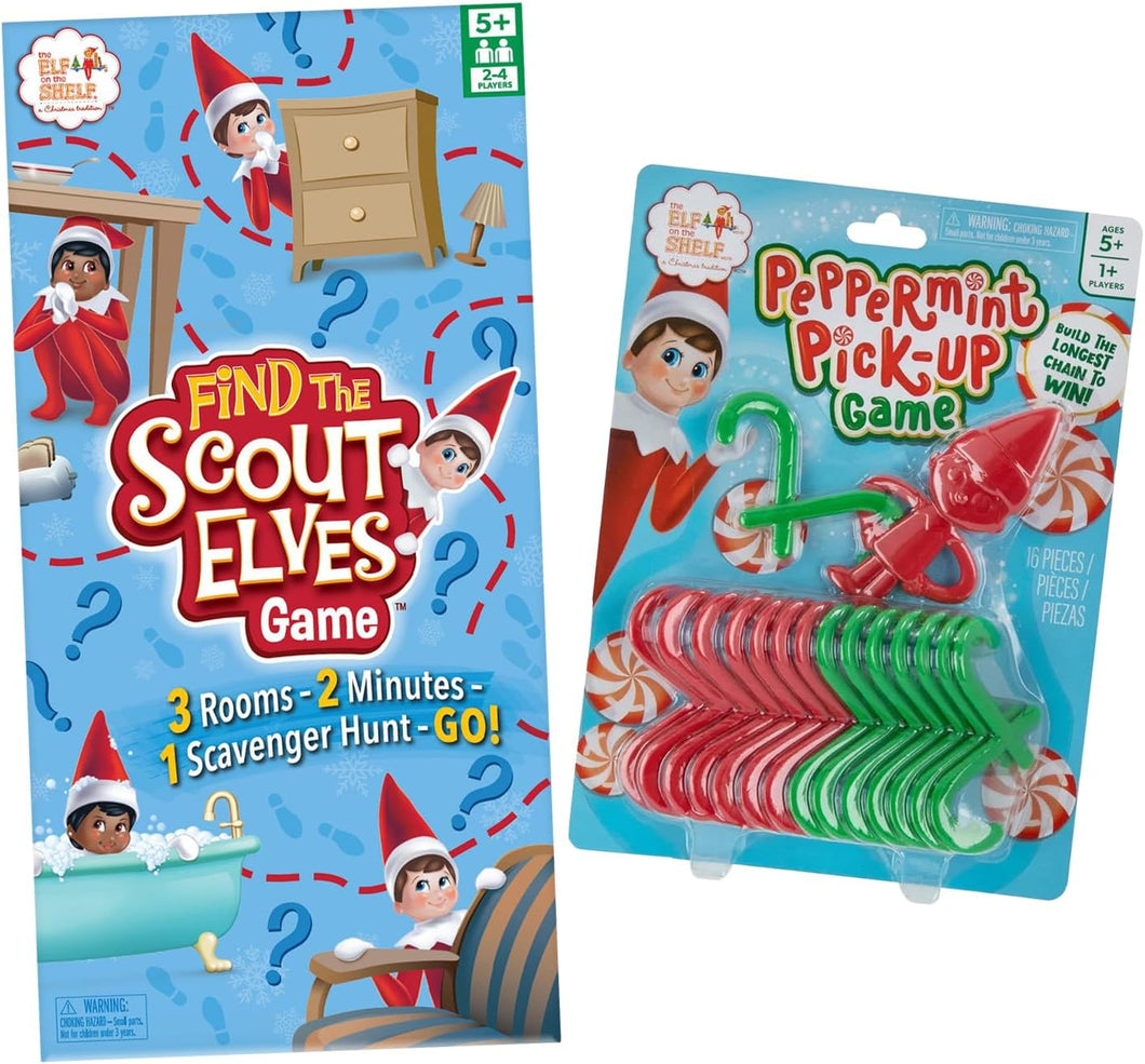 The Elf on the Shelf Game Night Bundle: Find the Scout Elves Game and Peppermint Pick-Up