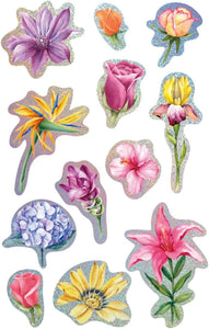 Avenir 3D Sticker Bundle: Flowers, Butterflies, and Insects, 36 Stickers