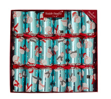 Load image into Gallery viewer, Robin Reed English Holiday Christmas Crackers - Racing Snowman Ice Shine, 6 Count