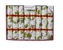 Load image into Gallery viewer, Robin Reed English Holiday Christmas Crackers - Concerto Holly, 8 Count