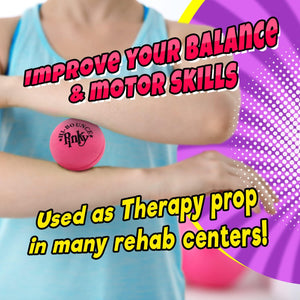 JA-RU Hi-Bounce Pinky Ball Rubber-Handball, Set of 3