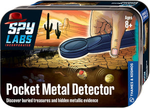 Thames & Kosmos Spy Labs Inc: Pocket Metal Detector Detects Metallic Pieces of Evidence | Essential Tools & Tricks of The Trade from The Detective Gear Experts for Young Investigators Small - COPY - 7702