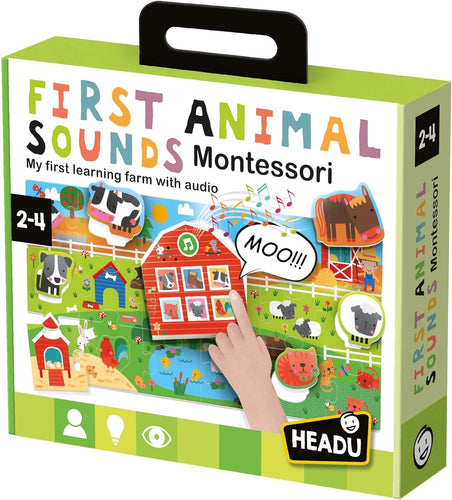 Headu First Animal Sounds Montessori - Explore, Listen & Learn!
