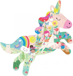 Floss & Rock Unicorn-Shaped Puzzle & Box, 40-Pieces