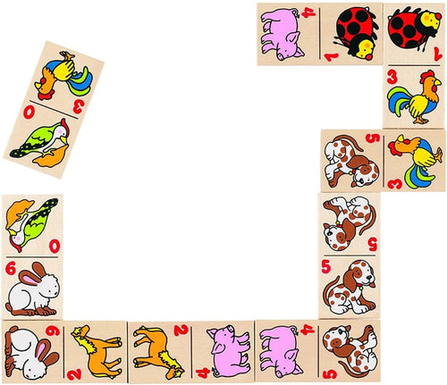 Animal domino game