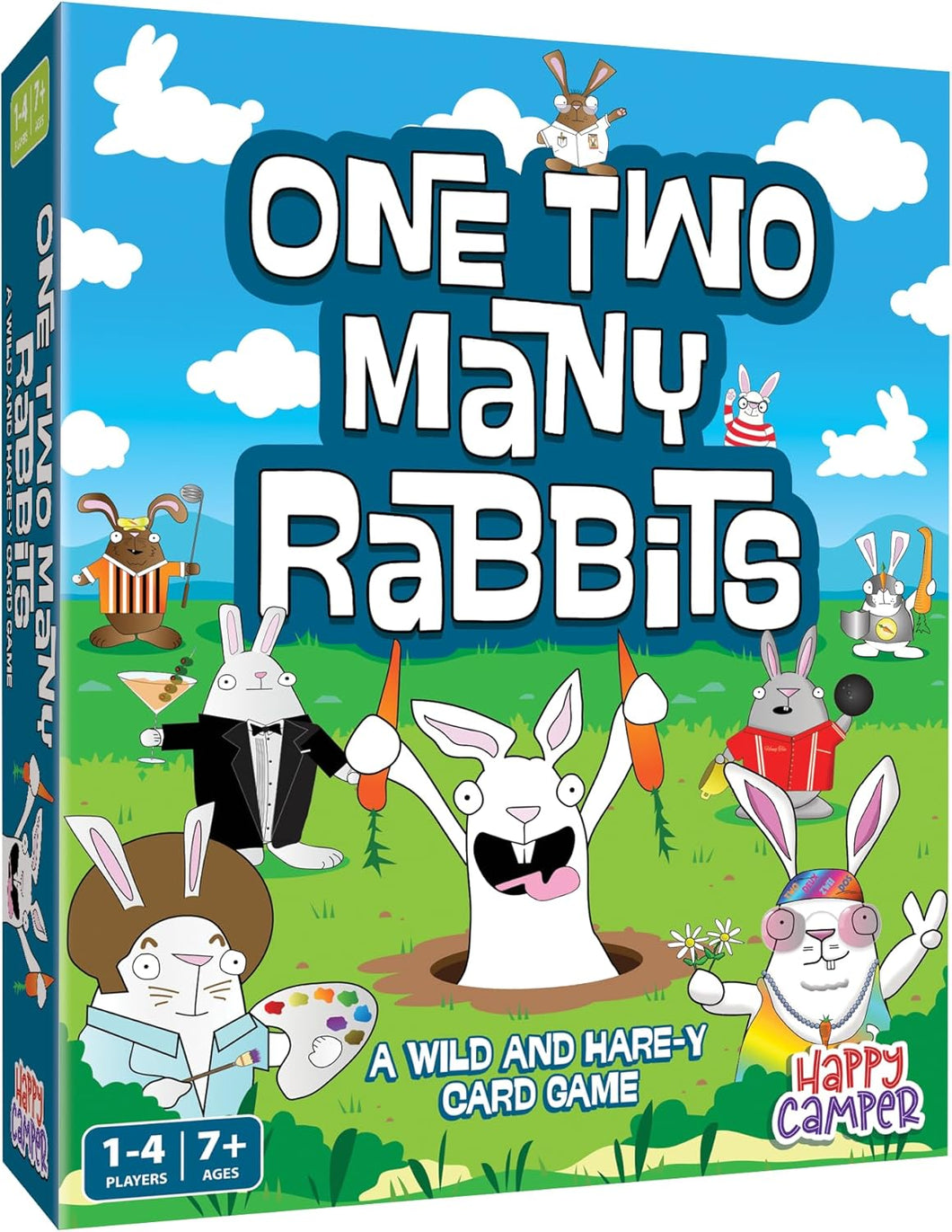 Happy Camper - One Two Many Rabbits: A Wild & Harey Card Game!