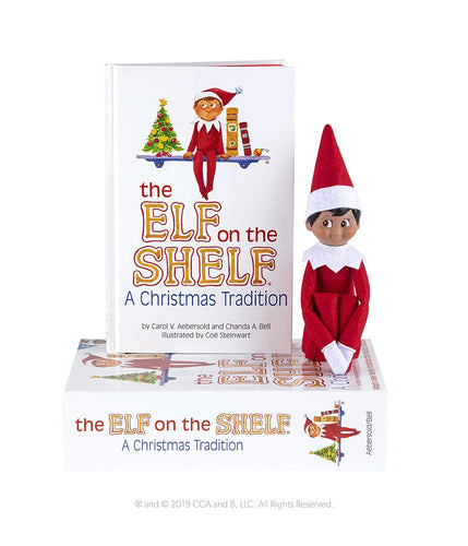 Elf on the Shelf:A Christmas Tradition (brown-eyed boy scout elf)