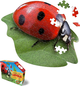 Madd Capp I AM LiL' LADYBUG Insect-Shaped Jigsaw Puzzle, 100 Pieces