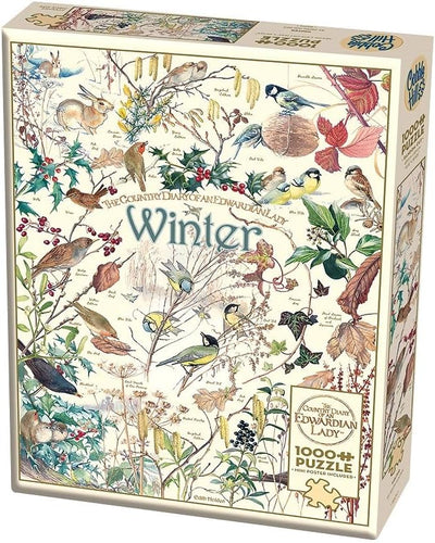 Cobble Hill 1,000 Piece Jigsaw Puzzle - Country Diary: Winter (Poster Included)
