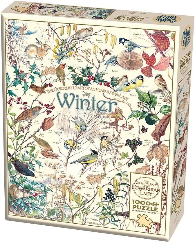 Cobble Hill 1,000 Piece Jigsaw Puzzle - Country Diary: Winter (Poster Included)