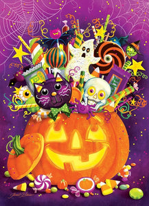 Cobble Hill 350 Piece Family Jigsaw Puzzle - Tricky Treats (Poster Included)