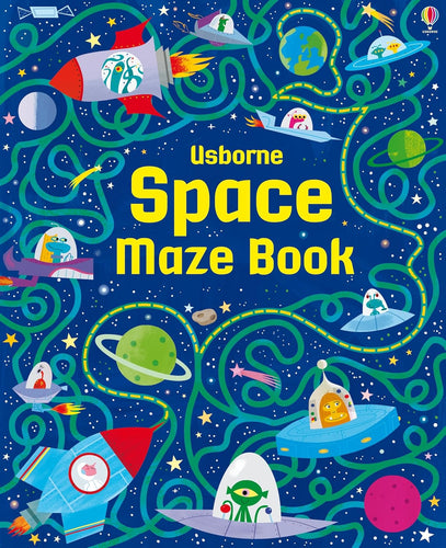 Usborne Maze Paperback Book - SPACE