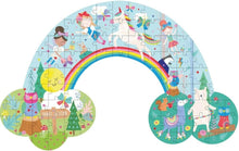 Load image into Gallery viewer, Floss &amp; Rock Rainbow-Shaped Puzzle &amp; Box, 80-Pieces