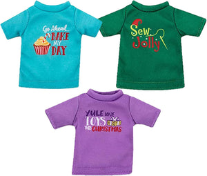 The Elf on the Shelf Elf Mates - Dark Tone Super Pack: 3 Elf Dolls and 3 Shirts